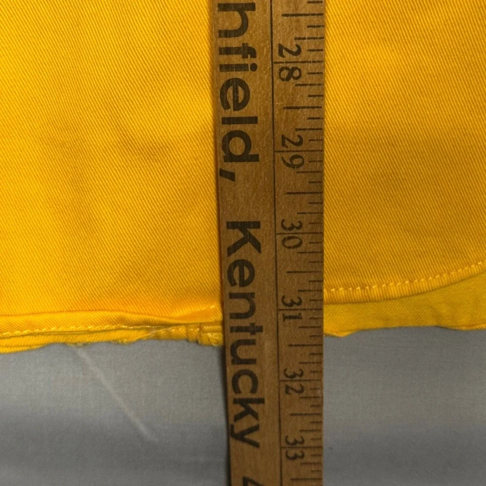 El General Rodeo Western Shirt Mens XL Yellow Cotton Long Sleeve Button Down